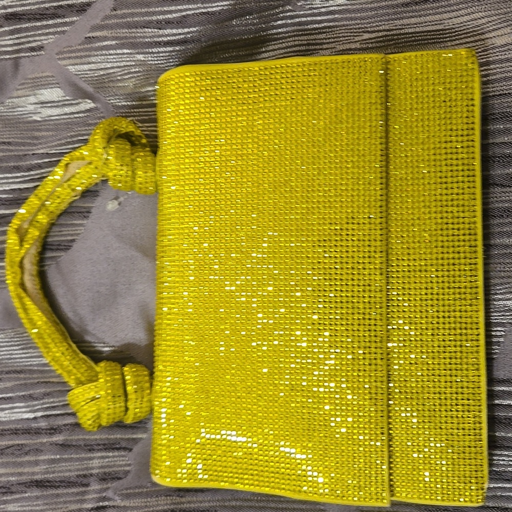 LAST 1! ZARA SPARKLY LIME MINI CITY BAG - Picture 6 of 6